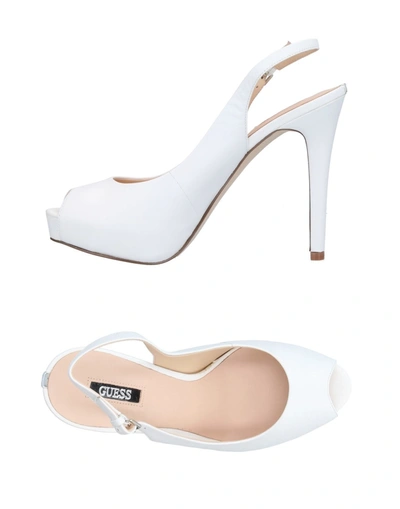 Guess Sandals In White | ModeSens