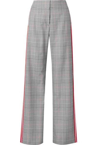 Monse Striped Prince Of Wales Checked Woven Wide-leg Pants
