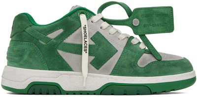 Off-white Out Of Office Low-top Sneakers In Green