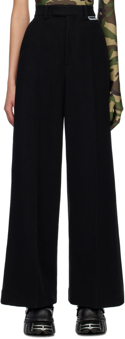 Vetements Tailored Straight-leg Trousers In Black