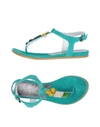 Alberto Guardiani Flip Flops In Green