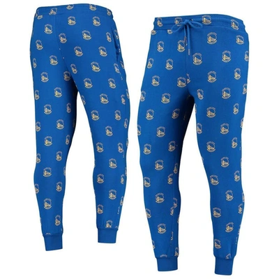 The Wild Collective Royal Golden State Warriors Allover Logo Jogger Pants
