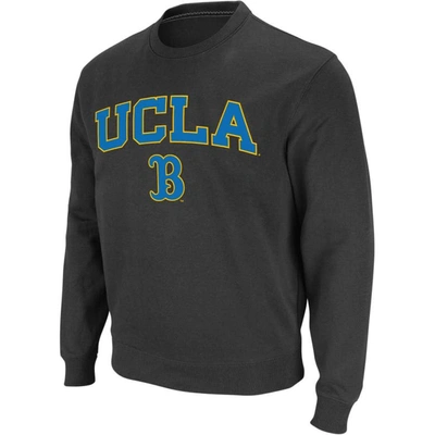 Colosseum Men's  Charcoal Ucla Bruins Arch & Logo Crew Neck Sweatshirt