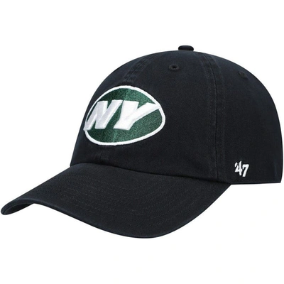 47 ' Black New York Jets Clean Up Alternate Adjustable Hat