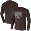 Nfl X Darius Rucker Collection By Fanatics Charcoal Cleveland Browns Long Sleeve Thermal T-shirt