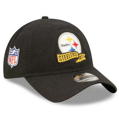New Era Toddler  Black Pittsburgh Steelers 2022 Sideline 9twenty Adjustable Hat