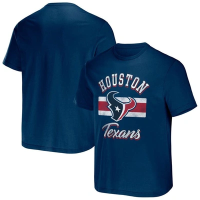 Nfl X Darius Rucker Collection By Fanatics Navy Houston Texans Stripe T-shirt