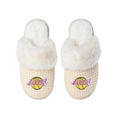 Foco Los Angeles Lakers Open Back Slippers In Cream