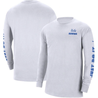 Nike White Ucla Bruins Heritage Max 90 Long Sleeve T-shirt