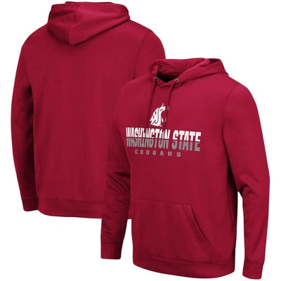 Colosseum Crimson Washington State Cougars Lantern Pullover Hoodie