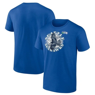 Fanatics Branded Royal Seattle Seahawks Big & Tall Sporting Chance T-shirt In Heathered Royal