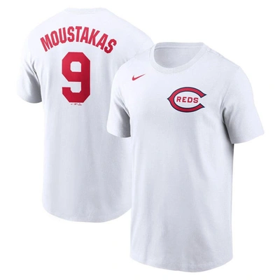 Nike Men's  Mike Moustakas White Cincinnati Reds 2022 Field Of Dreams Name And Number T-shirt