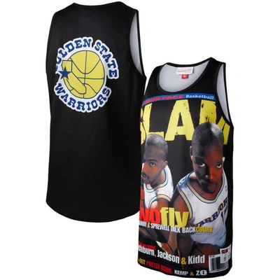 Mitchell & Ness Men's Tim Hardaway And Latrell Sprewell Black Golden State Warriors Slam Player Tank Top