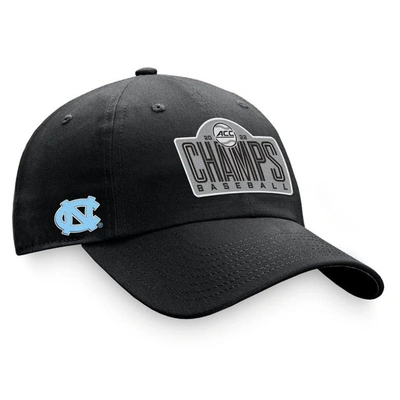 Top Of The World Black North Carolina Tar Heels 2022 Acc Baseball Conference Tournament Champions Cr