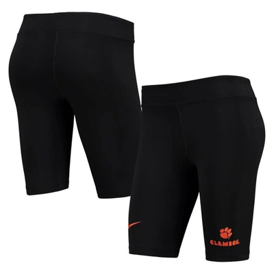 Nike Black Clemson Tigers Essential Tri-blend Bike Shorts