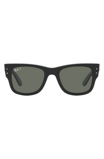 Ray Ban Mega Wayfarer 51mm Polarized Sunglasses In Black