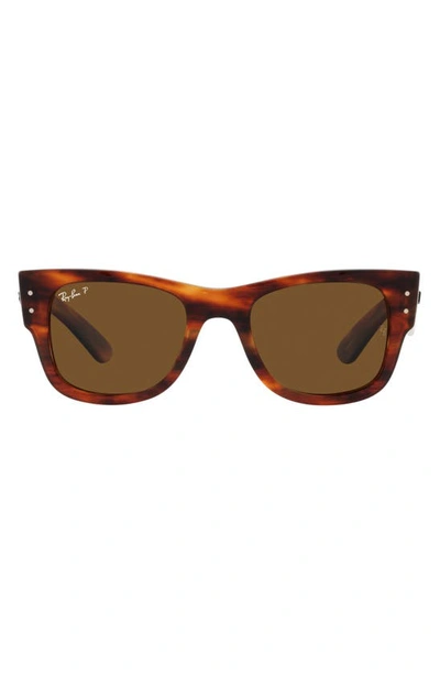 Ray Ban Womens Brown Rb0840s Mega Wayfarer Square-frame Propionate Sunglasses In Multicolor