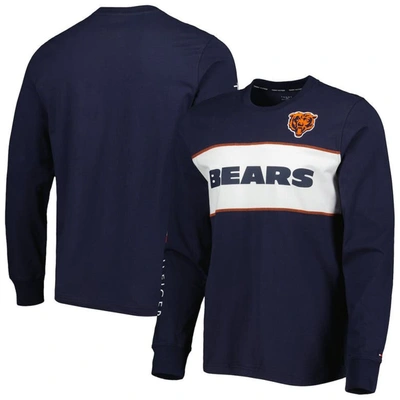 Tommy Hilfiger Navy Chicago Bears Peter Team Long Sleeve T-shirt