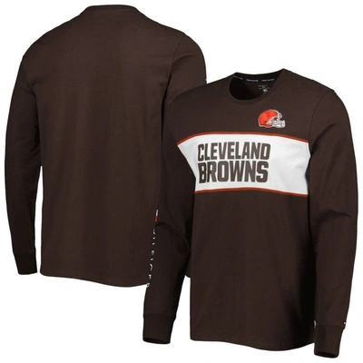 Tommy Hilfiger Brown Cleveland Browns Peter Team Long Sleeve T-shirt