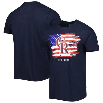 New Era Navy Colorado Rockies 4th Of July Jersey T-shirt