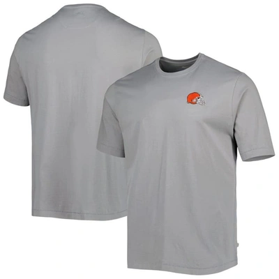 Tommy Bahama Gray Cleveland Browns Bali Skyline T-shirt
