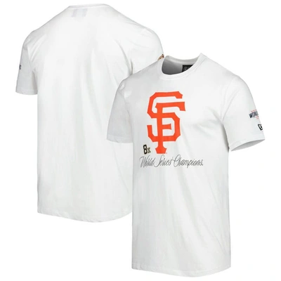 New Era White San Francisco Giants Historical Championship T-shirt