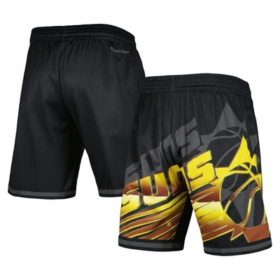 Mitchell & Ness Men's  Black Phoenix Suns Big Face 4.0 Fashion Shorts