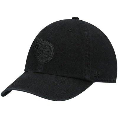 47 ' Black Tennessee Titans Team Tonal Clean Up Adjustable Hat