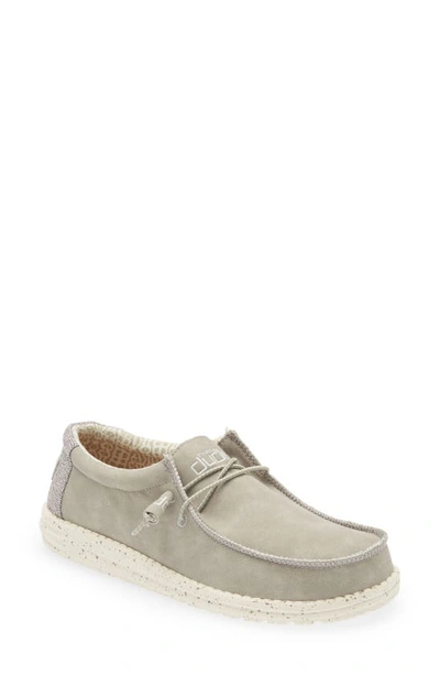 Hey Dude Wally Slip-on In Recyled Leather Silver