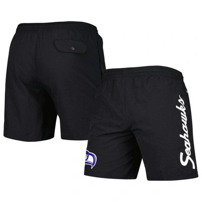 Mitchell & Ness Men's  Black Seattle Seahawks Team Essentials Nylon Shorts