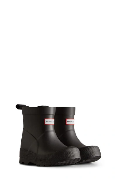 Hunter Kids' Play Waterproof Rain Boot In Black