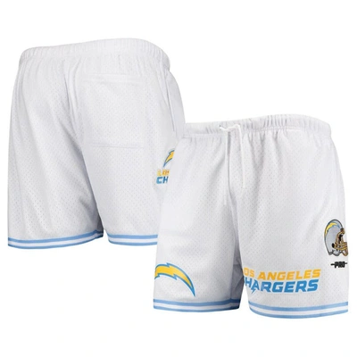 Pro Standard White Los Angeles Chargers Mesh Shorts