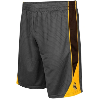 Colosseum Charcoal Wyoming Cowboys Turnover Shorts