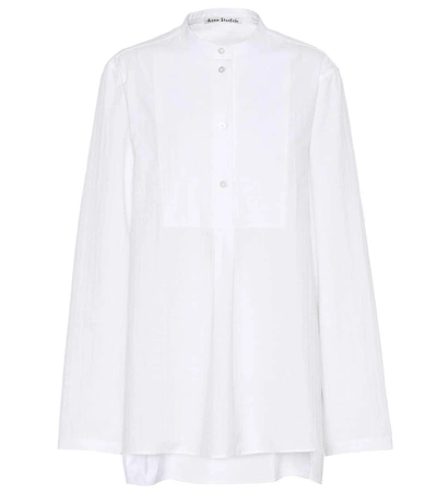 Acne Studios Lysanne Cotton-piqué Shirt In White