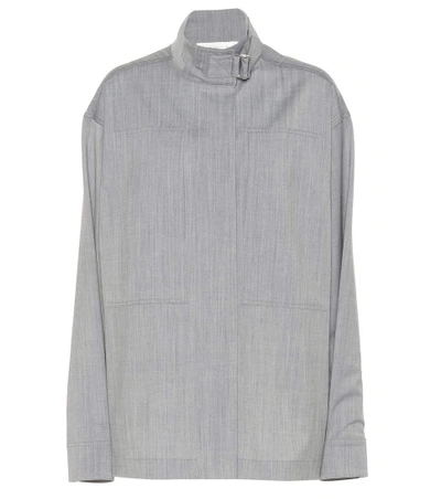 Victoria Beckham Wool Top In Grey