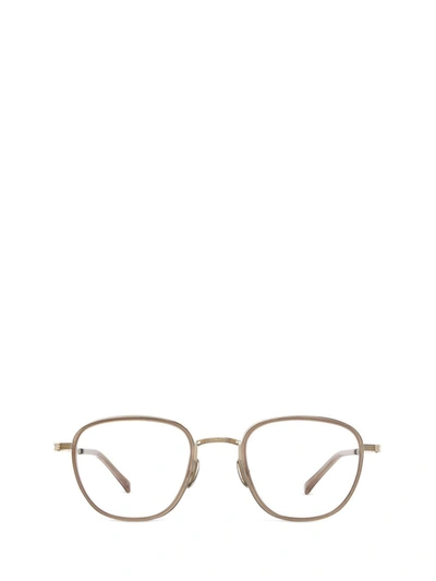 Mr Leight Griffith Ii C Topaz-12k White Gold Glasses In Topaz-white Gold