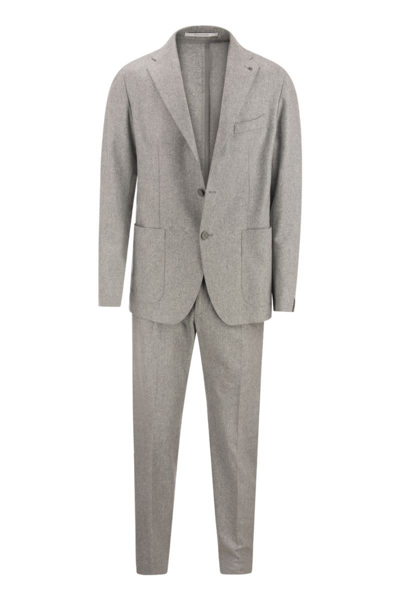 Tagliatore Virgin Wool Suit In Grey