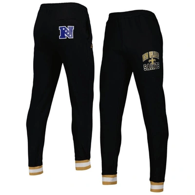 Starter Black New Orleans Saints Blitz Fleece Jogger Pants