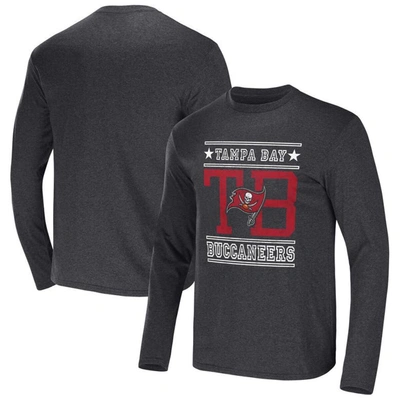 Nfl X Darius Rucker Collection By Fanatics Heathered Charcoal Tampa Bay Buccaneers Long Sleeve T-shi In Heather Charcoal