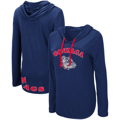 Colosseum Navy Gonzaga Bulldogs My Lover Hoodie Long Sleeve T-shirt