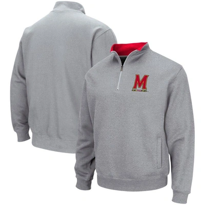 Colosseum Heathered Gray Maryland Terrapins Tortugas Team Logo Quarter-zip Jacket