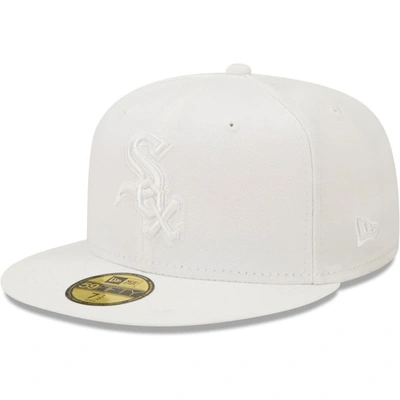 New Era Chicago White Sox White On White 59fifty Fitted Hat