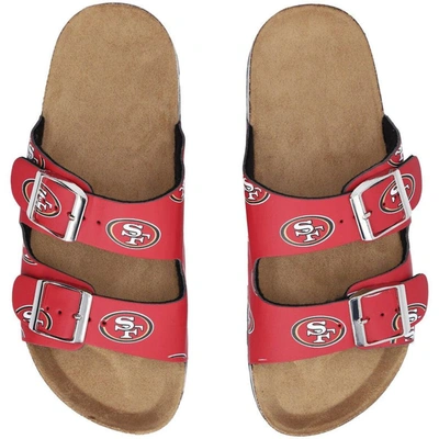 Foco San Francisco 49ers Mini Print Double-buckle Sandals In Brown