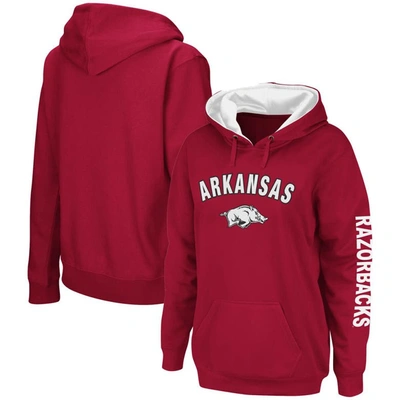 Colosseum Crimson Arkansas Razorbacks Loud And Proud Pullover Hoodie