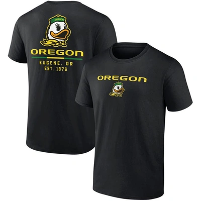 Fanatics Branded Black Oregon Ducks Game Day 2-hit T-shirt