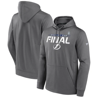 Fanatics Branded Gray Tampa Bay Lightning 2022 Stanley Cup Final Pullover Hoodie