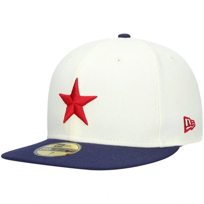 New Era White Detroit Stars Cooperstown Collection Turn Back The Clock 59fifty Fitted Hat