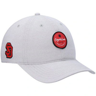 Black Clover Gray South Dakota Coyotes Oxford Circle Adjustable Hat