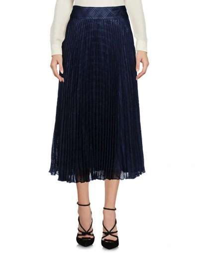 Karen Millen 3/4 Length Skirts In Dark Blue