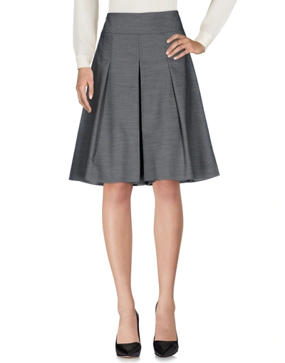 Karen Millen Knee Length Skirt In Grey